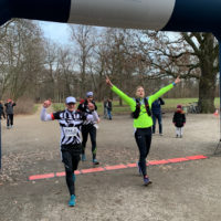 Zieleinlauf Wintermarathon 2020