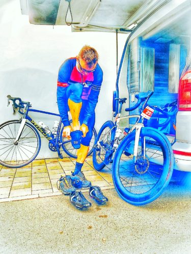Gerd bei Umziehen Heideradcup 2020
